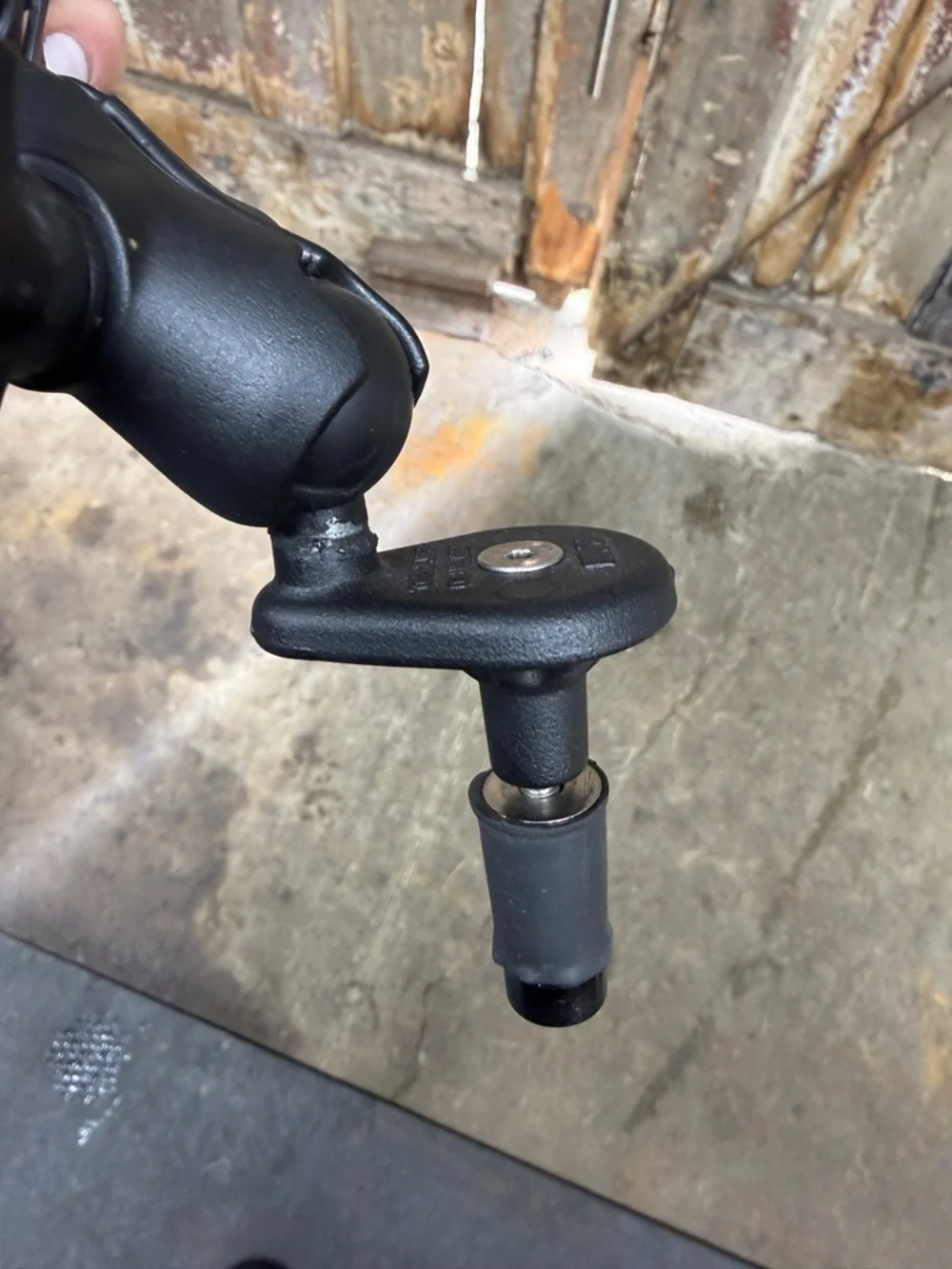 RAM MOUNTS X-Grip Motorcycle Phone Mount with Fork Stem Base - Black
